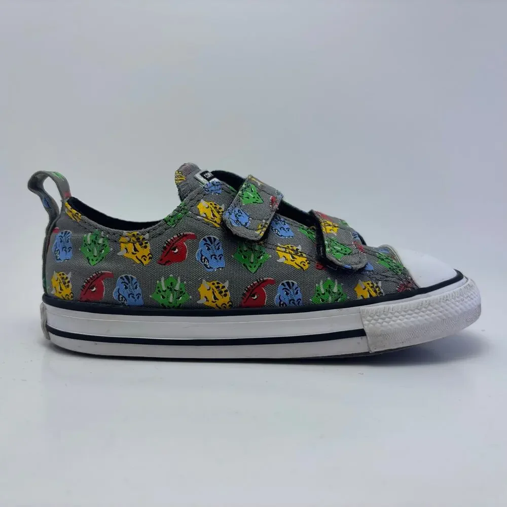 CONVERSE All Star Dinosaur Print Shoes Size Toddlers 9C